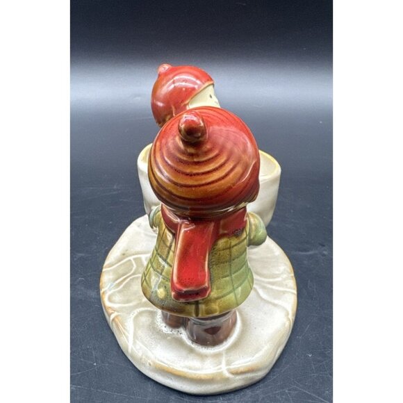 Yankee Candle KIDS w/ SNOWBALL Ceramic Votive Tea Light Candle Holder Christmas - Picture 2 of 9